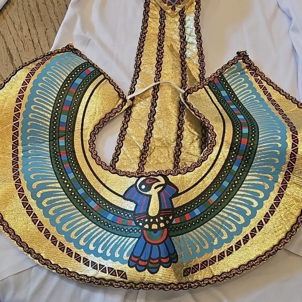 Cleopatra Egyptian Princess Costume White and Gold Size 8/10